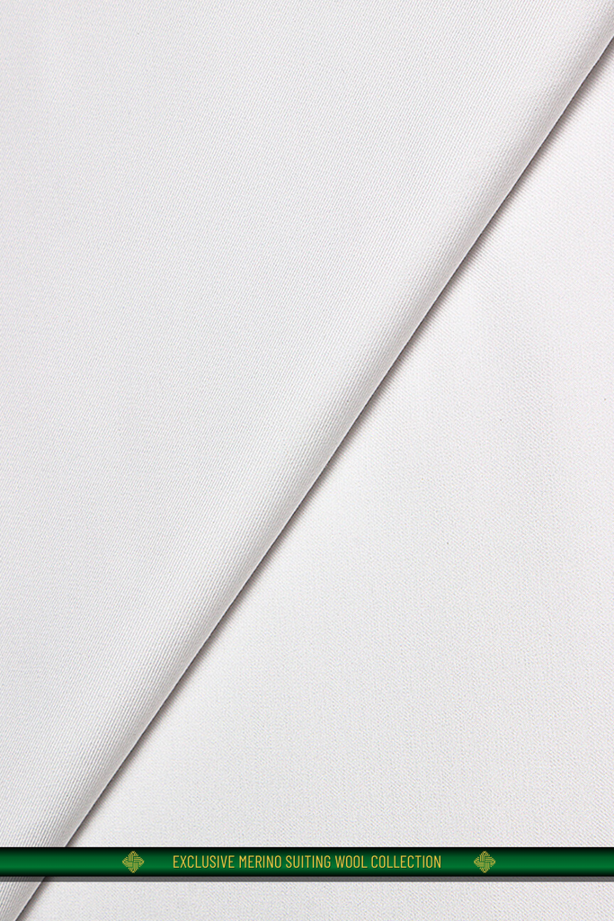 SWL002-WHT - Light Suiting Wool - White