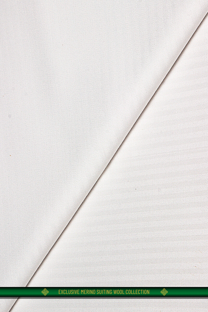 SWL003-WHT - Light Suiting Wool - White