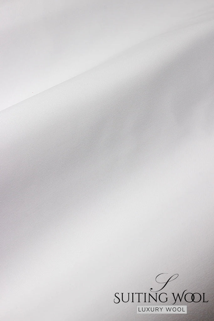 SWL004-WHT - Superfine Suiting Wool - White (5 yards)