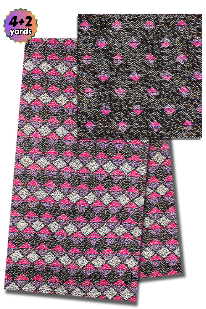 TPG012 - Kenté Gold Wax Print (4+2 yards)