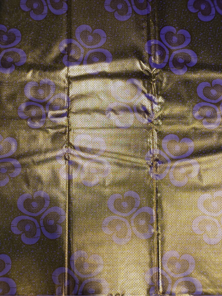 ULG006 - Unique Lurex Gold Wax Print