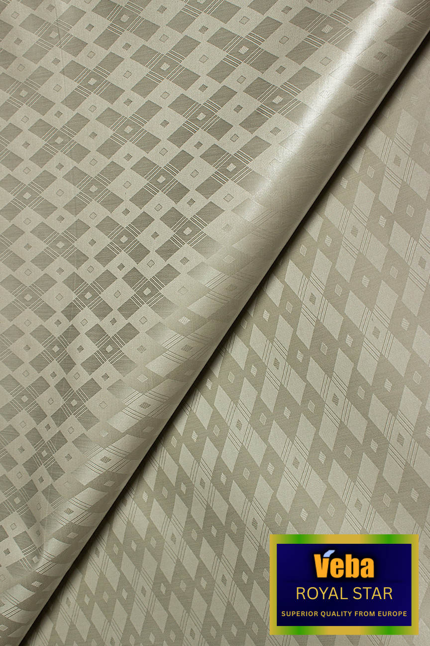 VBB256-PGN - VEBA 'Royal Star' Bazin Brocade (5 yards) - Pastel Green