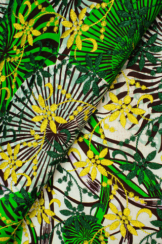 VLL167 - Exclusive Vlisco Holland Wax Embroidered Lace
