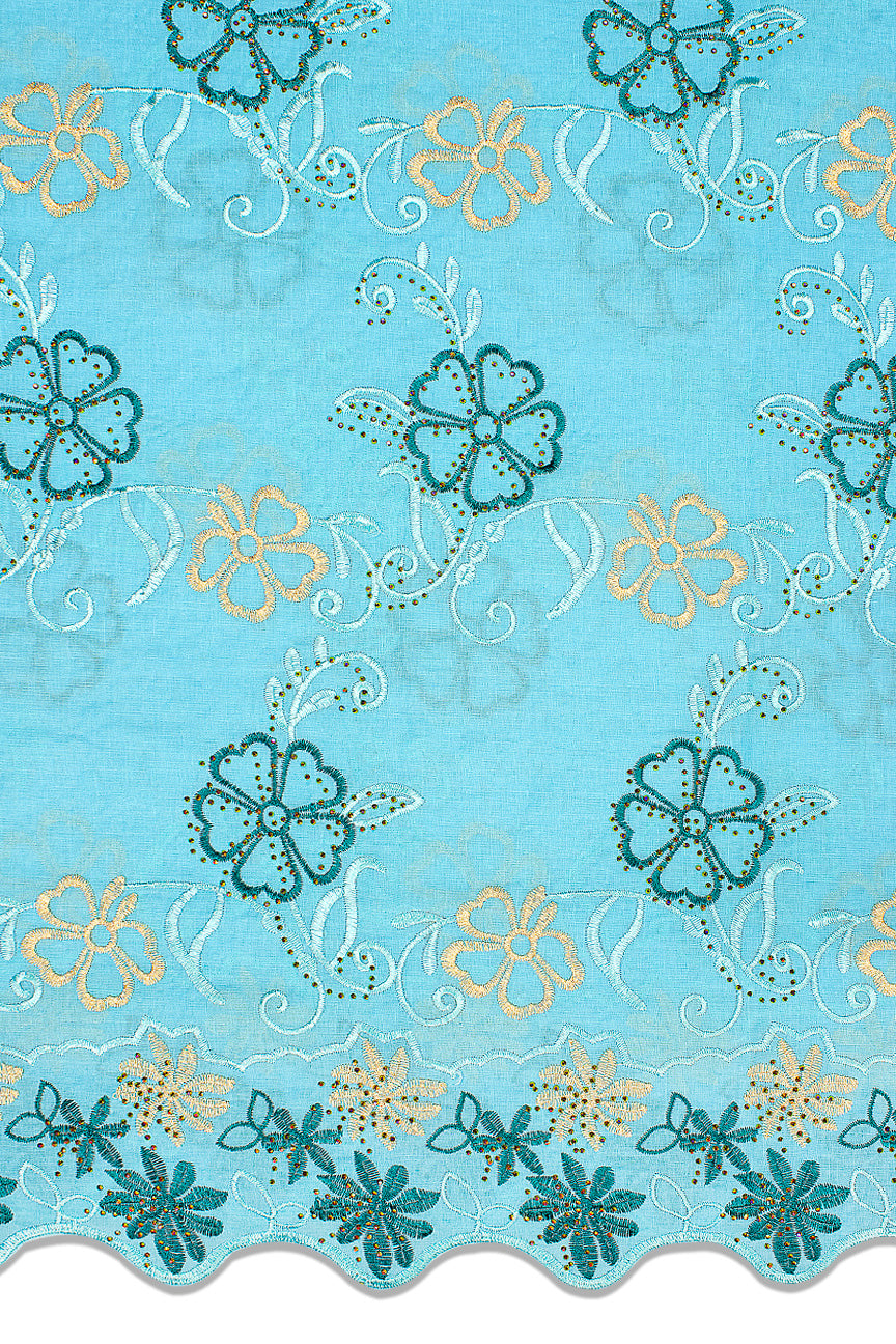 IRE631-BBB- Voile Lace - Baby Blue