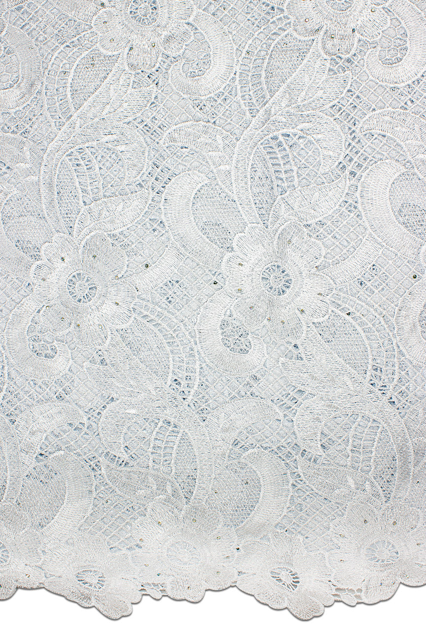 GPR092-WHT - Guipure Lace - White
