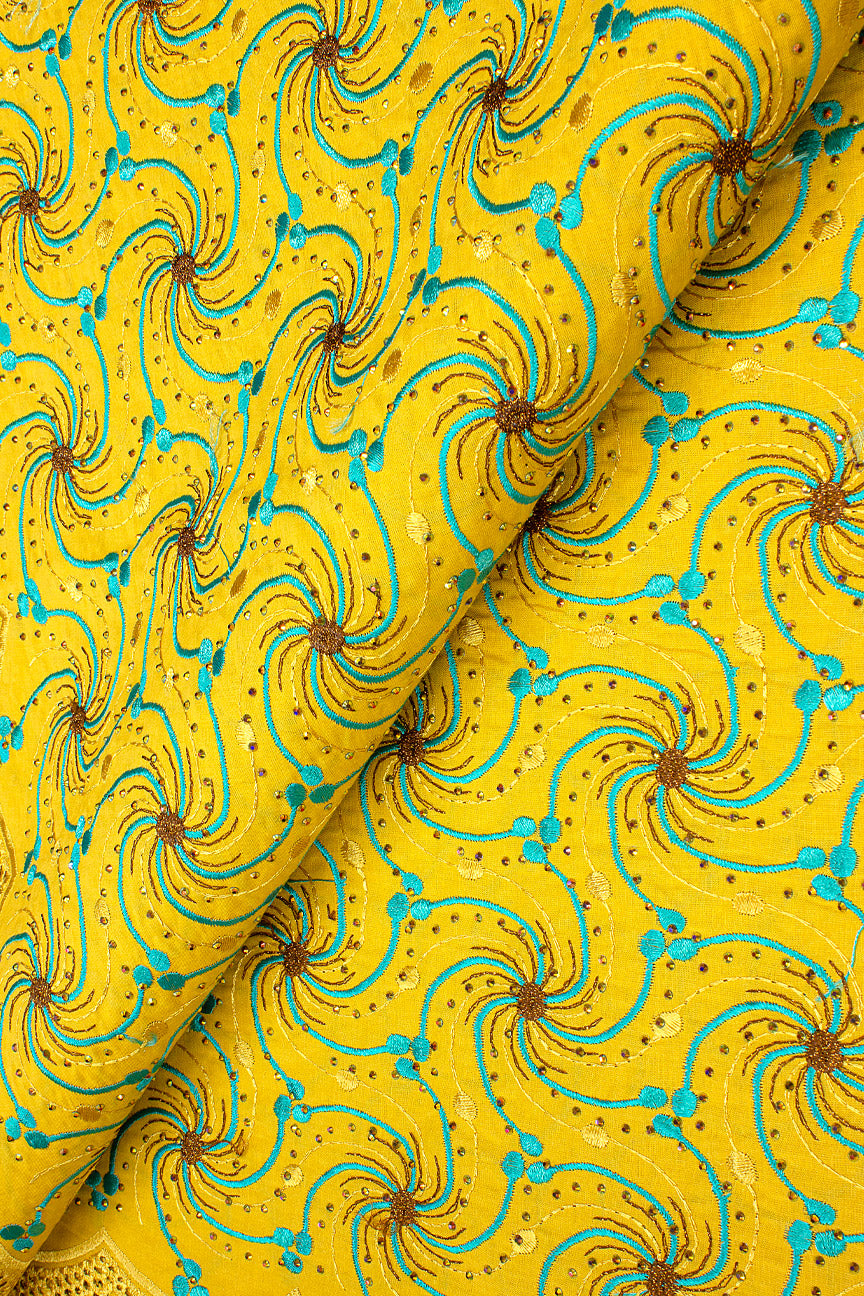 IRE629 -YEL - Voile Lace - Yellow