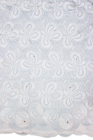 IRE598-WHT - Voile Lace - White