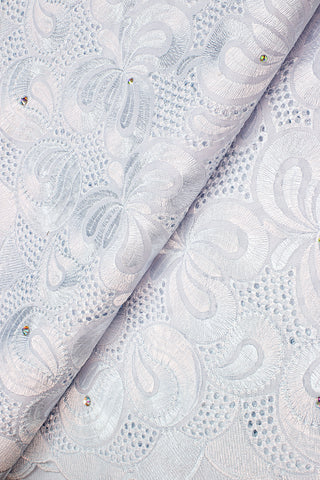 IRE598-WHT - Voile Lace - White