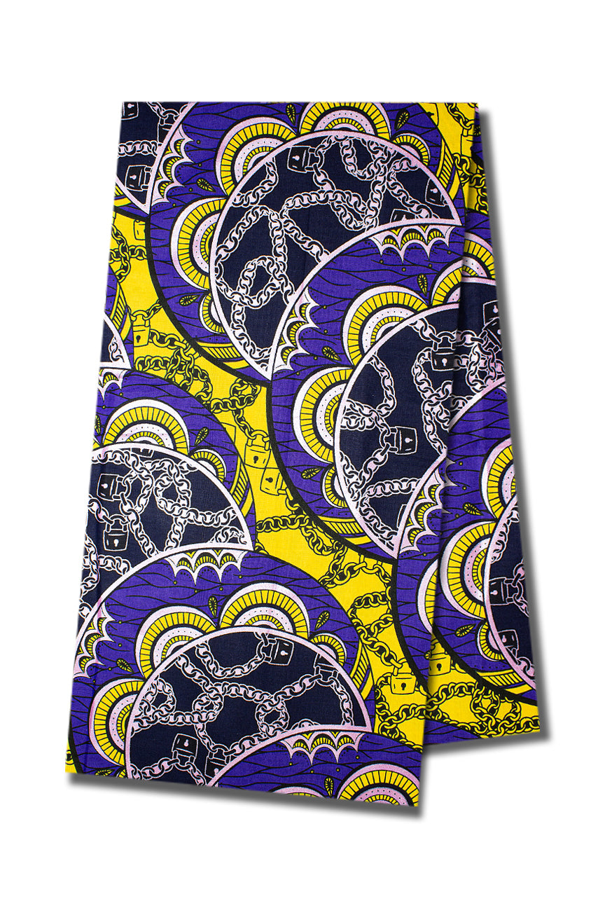 QWG064 - Top Quality Gold Wax Print