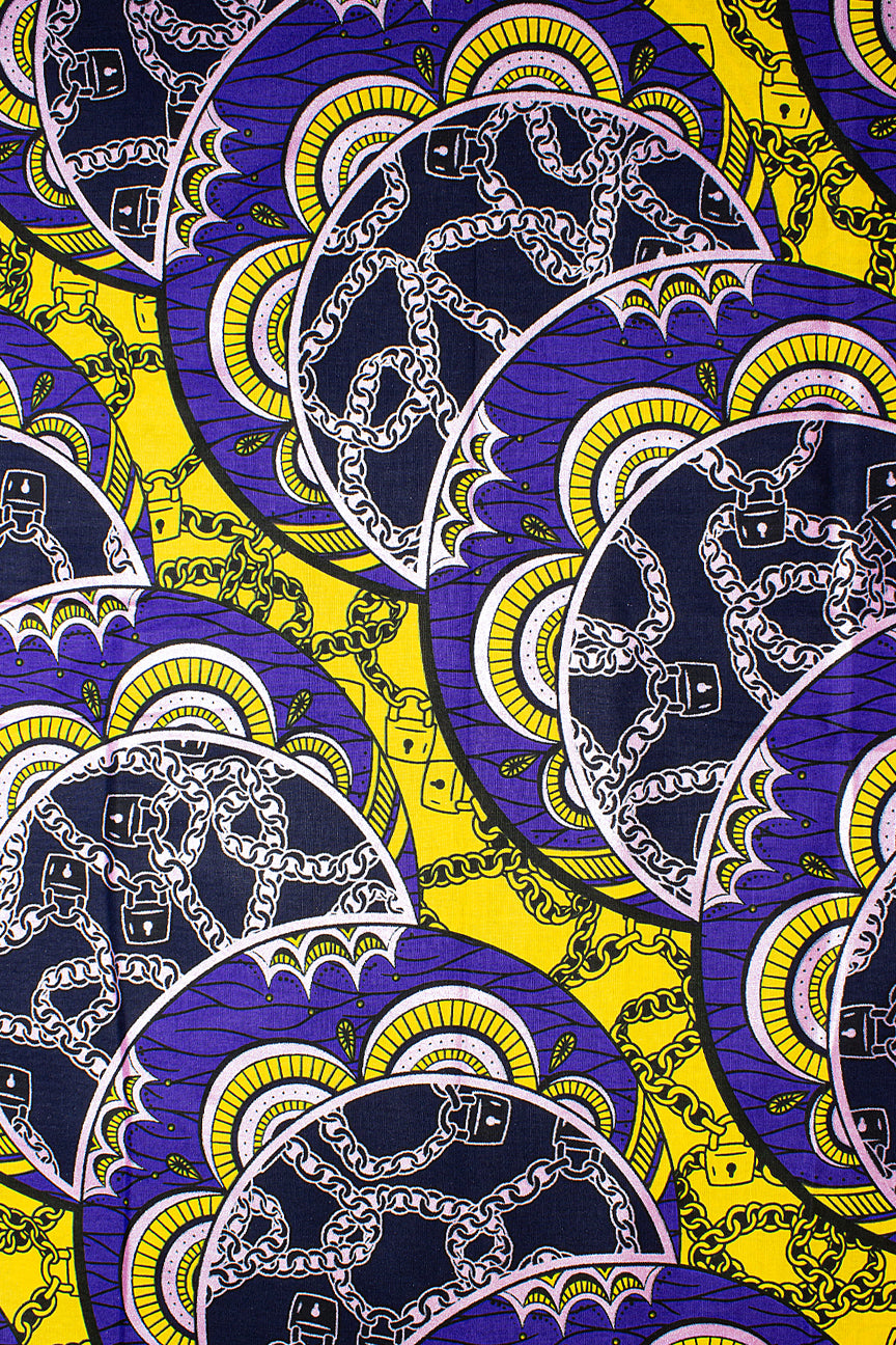 QWG064 - Top Quality Gold Wax Print