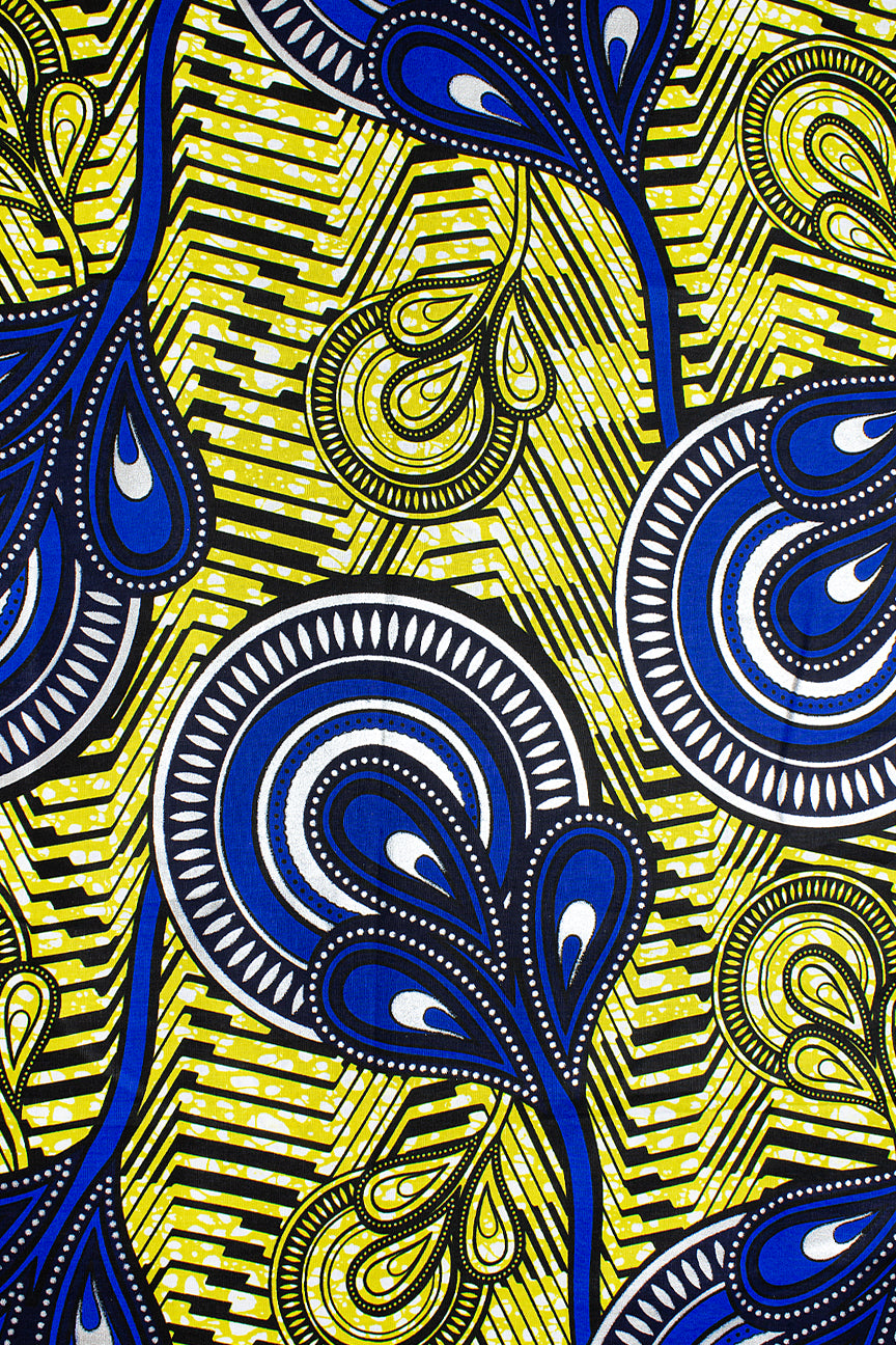 QWG059 - Top Quality Gold Wax Print