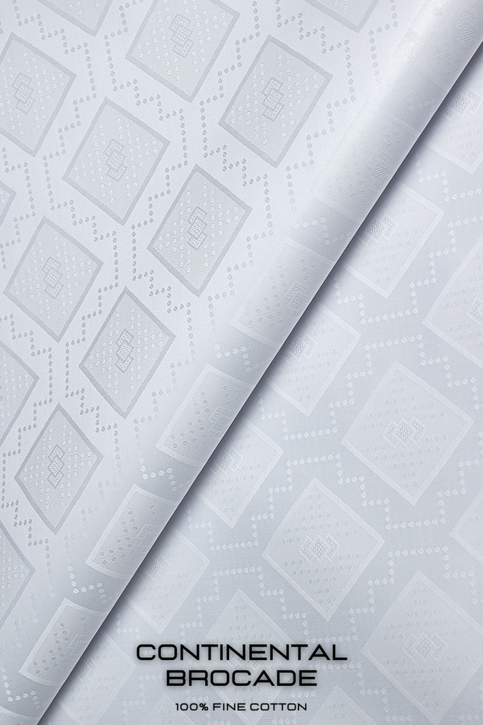 CNB005-WHT - Continental Brocade - White (5 yards)