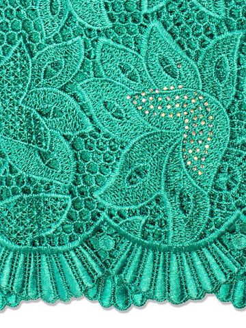 GPR063-MNT - Guipure Lace - Mint Green z