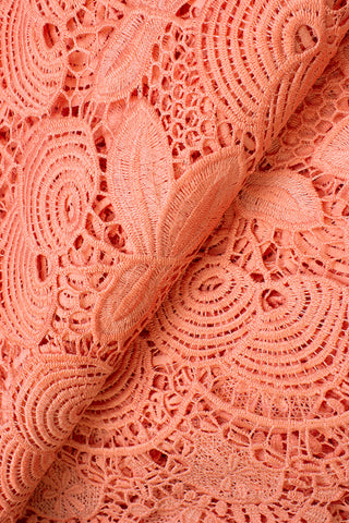 GPR071-PCO - Guipure Lace - Pink Coral