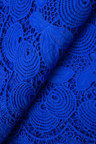 GPR071-RBL - Guipure Lace - Royal Blue