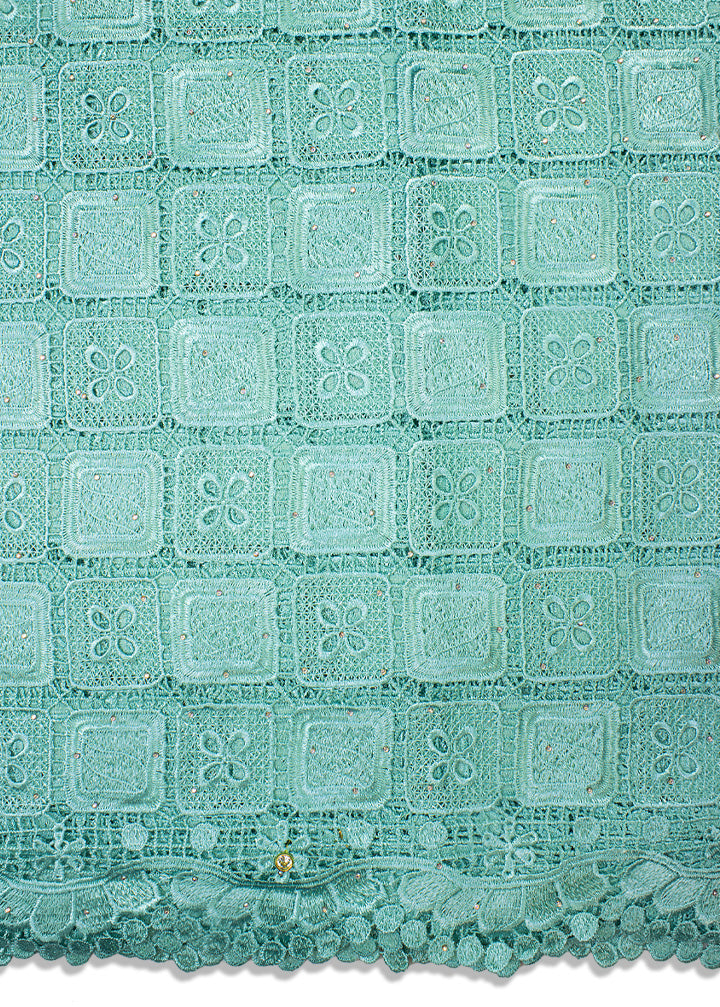 GPR074-AQU - Guipure Lace - Aqua