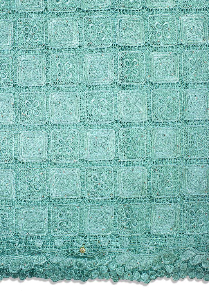 GPR074-AQU - Guipure Lace - Aqua