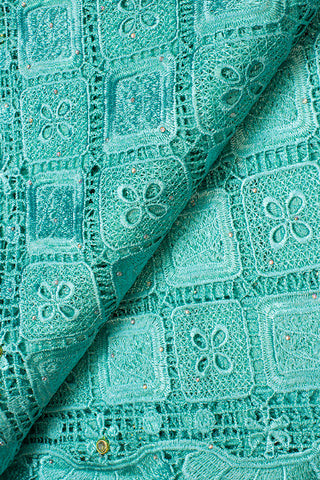 GPR074-AQU - Guipure Lace - Aqua