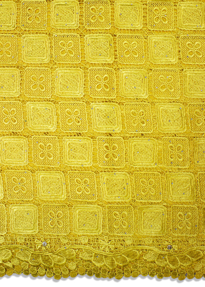 GPR074-YEL - Guipure Lace - Yellow