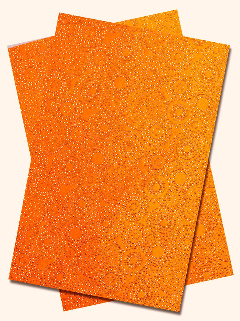 IPG081-ORA - Sego Gele & Ipele (2pc set) - Orange