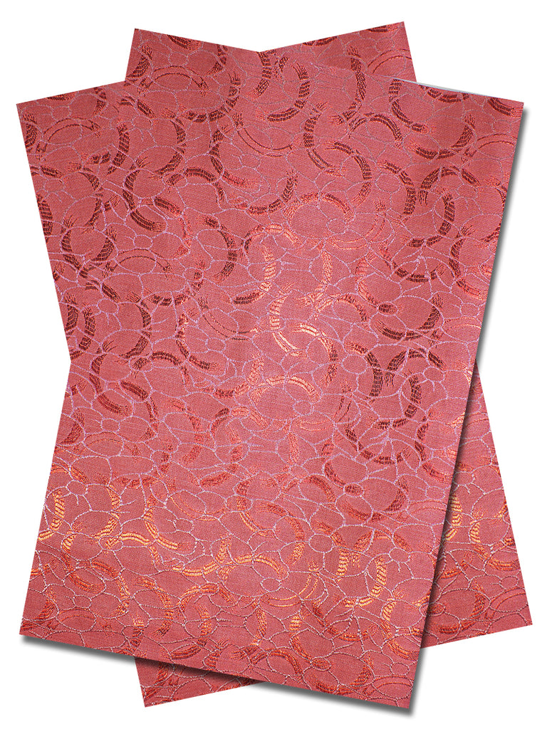 IPG092-COR - Sego Gele & Ipele (2pc set) - Coral Pink