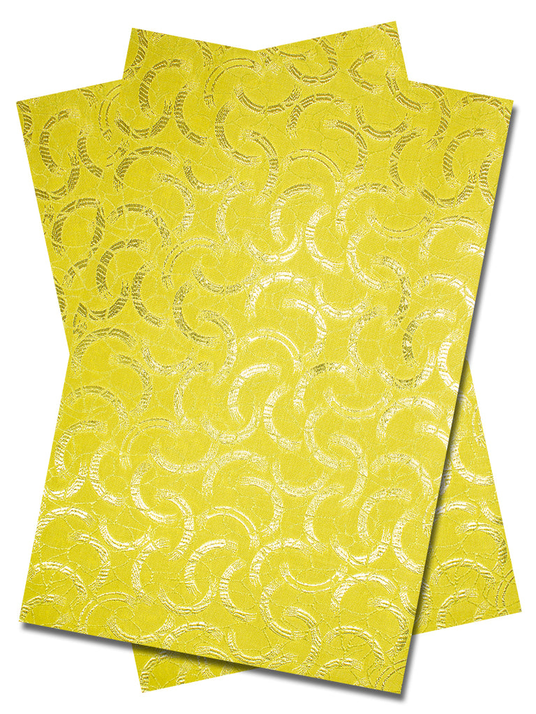 IPG092-YEL - Sego Gele & Ipele (2pc set) - Yellow