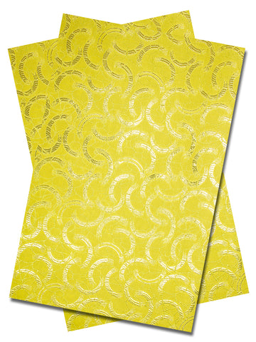 IPG092-YEL - Sego Gele & Ipele (2pc set) - Yellow