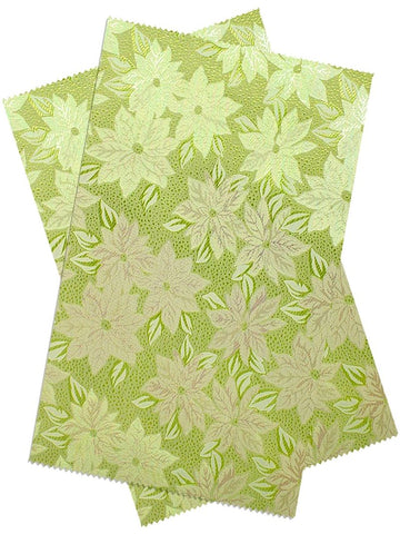 IPG094-LGN - Sego Jacquard Gele & Ipele (2pc set) - Lemon Green & Gold