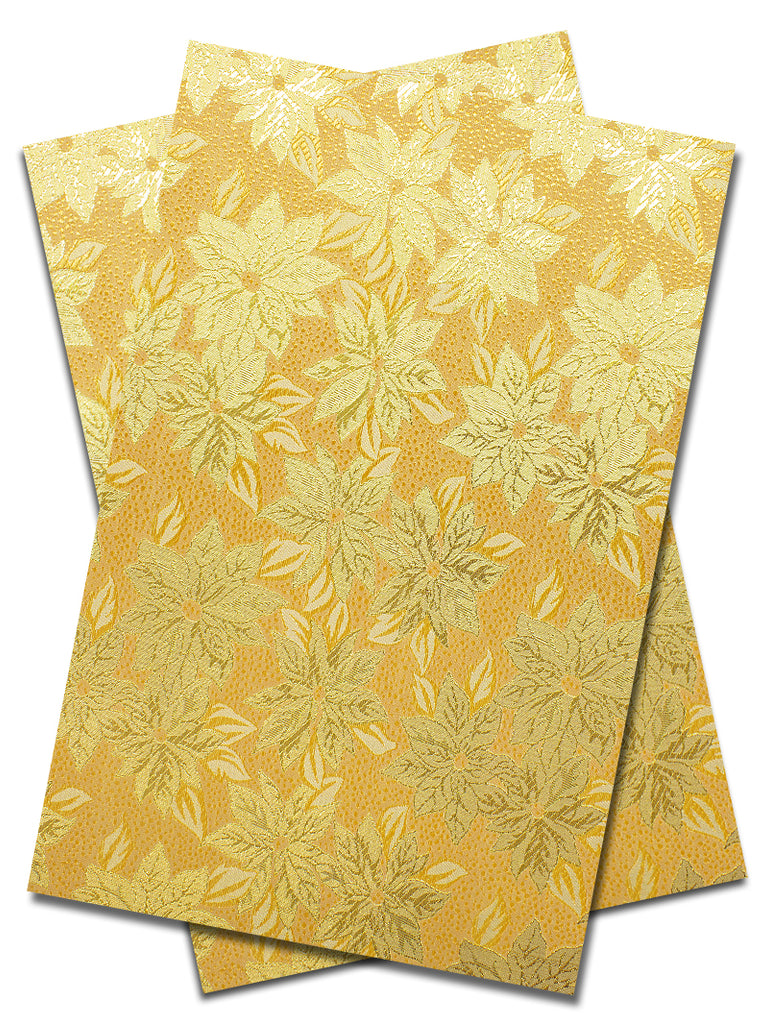 IPG094-ORA - Sego Jacquard Gele & Ipele (2pc set) - Orange Peach