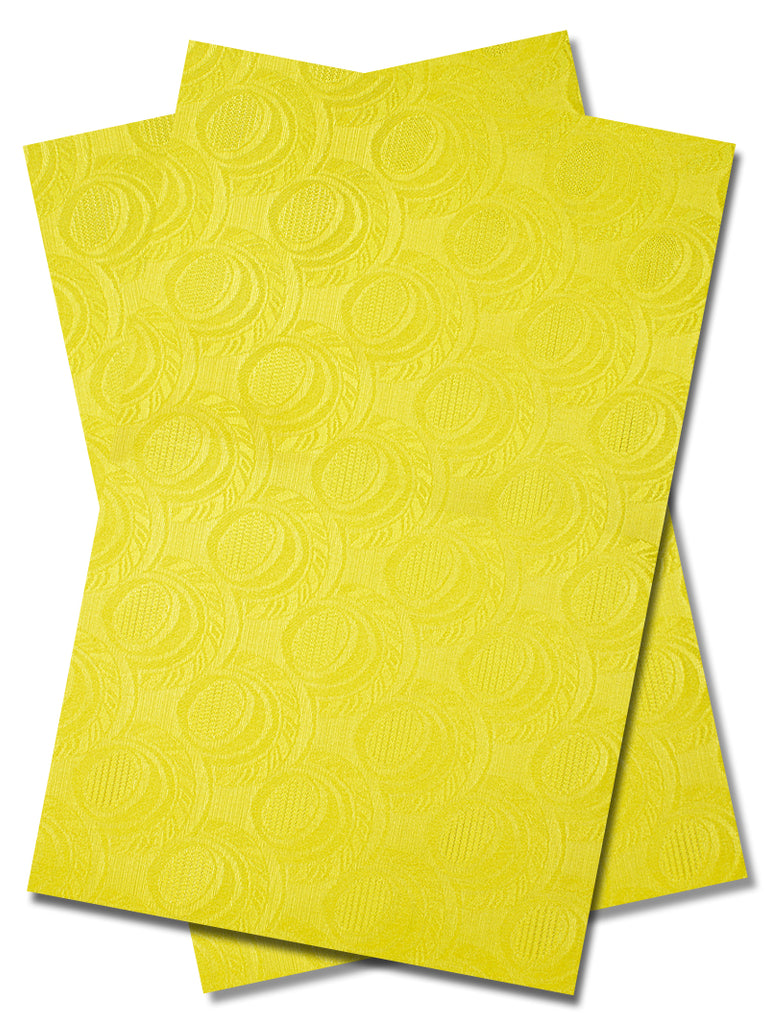 IPG096-YEL - Sego Gele & Ipele (2pc set) - Yellow