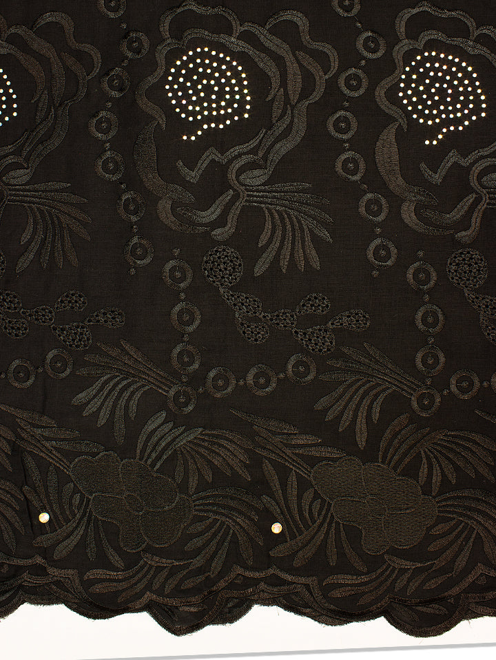 IRE482-BLK - Voile Lace - Black