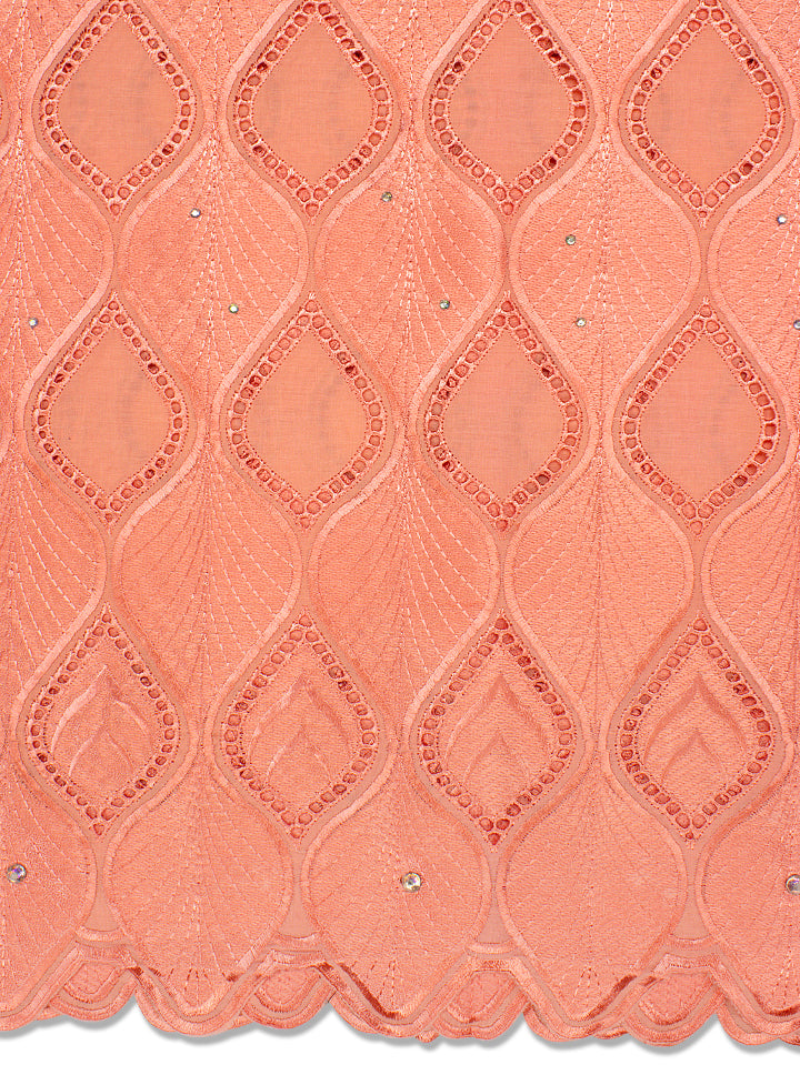IRE517-PCH - Voile Lace - Peach