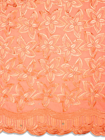 IRE533-PCH - Voile Lace - Peach