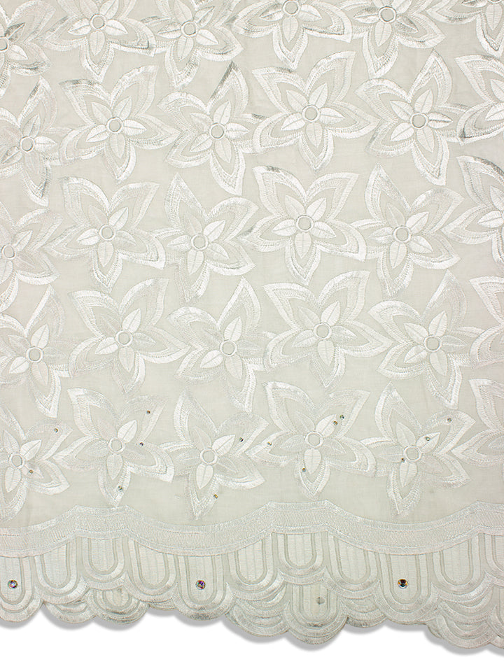 IRE533-WHT - Voile Lace - White