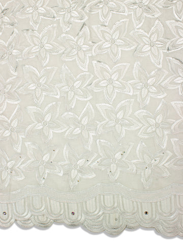 IRE533-WHT - Voile Lace - White