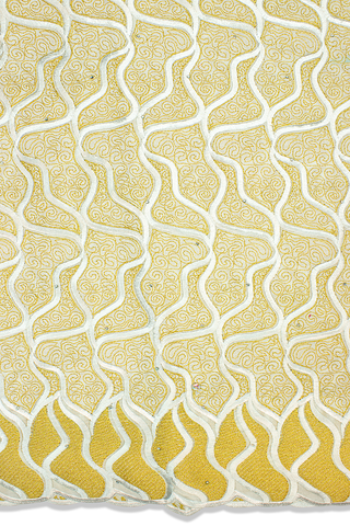 IRE559-WHG - Voile Lace - White & Gold