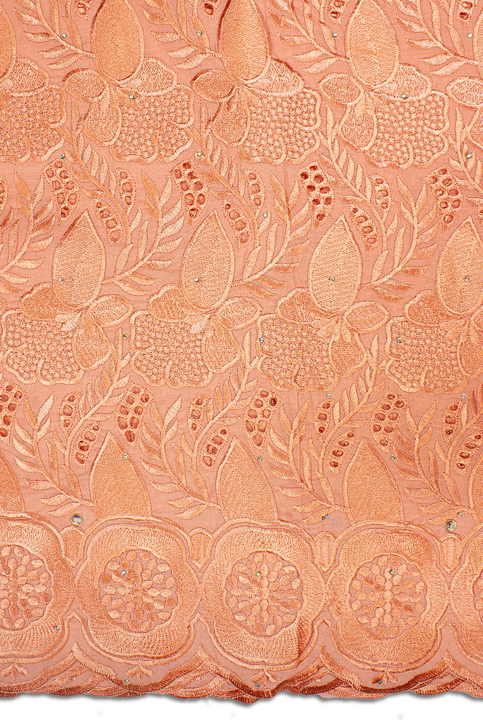 IRE566-PCH - Voile Lace - Peach