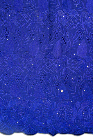 IRE566-RBL - Voile Lace - Royal Blue