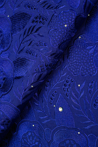 IRE566-RBL - Voile Lace - Royal Blue