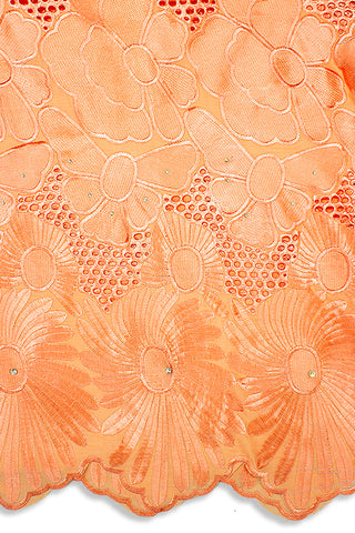 IRE573-PCH - Voile Lace - Peach