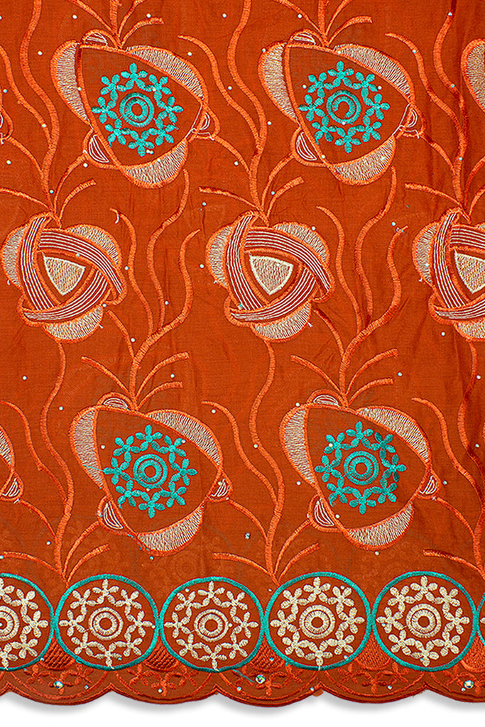 IRE576-BOR - Voile Lace - Burnt Orange