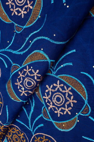 IRE576-RBL - Voile Lace - Royal Blue