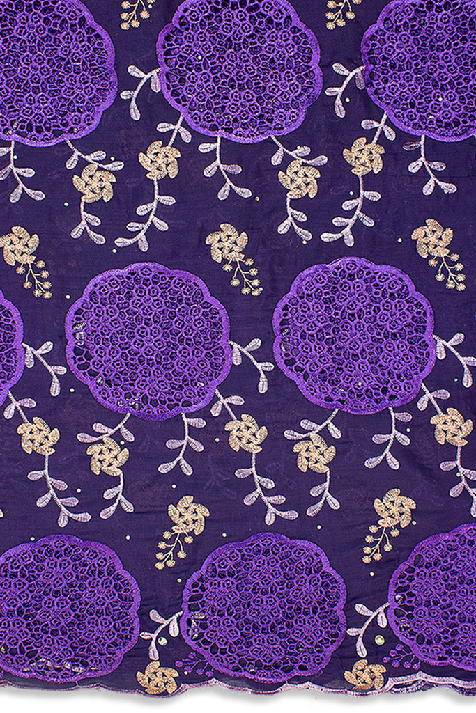 IRE577-PUR - Voile Lace - Deep Purple