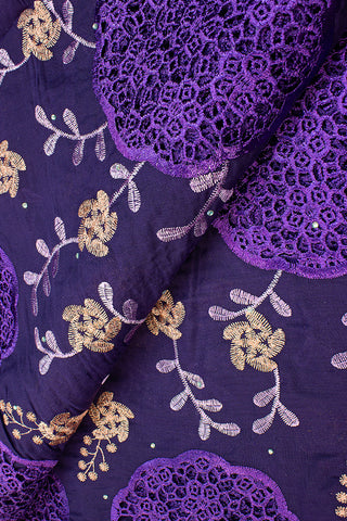 IRE577-PUR - Voile Lace - Deep Purple