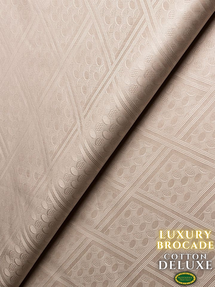 LBD010-BGE - Luxury Middlesex Brocade Deluxe - Beige (10 yards)