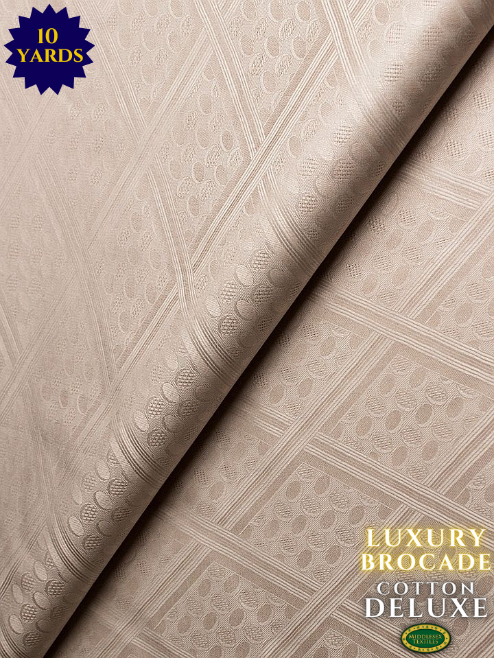 LBD010-BGE - Luxury Middlesex Brocade Deluxe - Beige (10 yards)