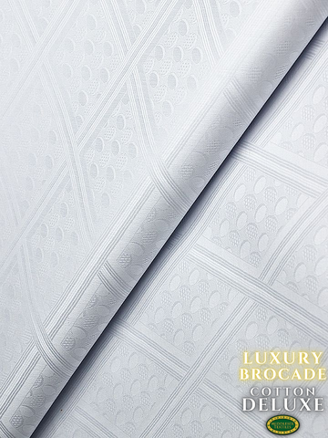 LBD010-WHT - Luxury Middlesex Brocade Deluxe - White (10 yards)