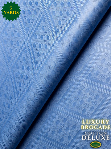 LBD010f-SKB - Luxury Middlesex Brocade Deluxe - Sky Blue (5 yards)