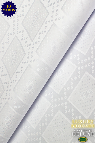 LBD013-WHT - Luxury Middlesex Wagambari Deluxe - White (10 yards)