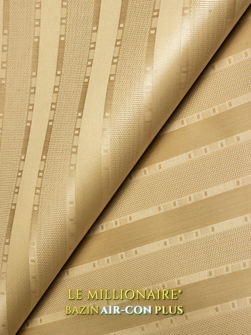 LMBA206-GLD - Le Millionaire Brocade Air Con Plus - Soft Gold (5 Meters)